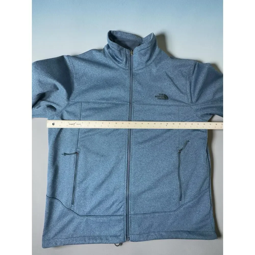 The North Face Jacket Mens XL Blue Windwall Full Zip Soft Shell Stretch